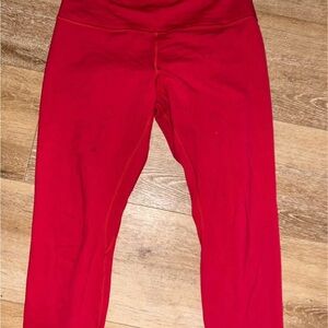 Lululemon Athletica Red Leggings